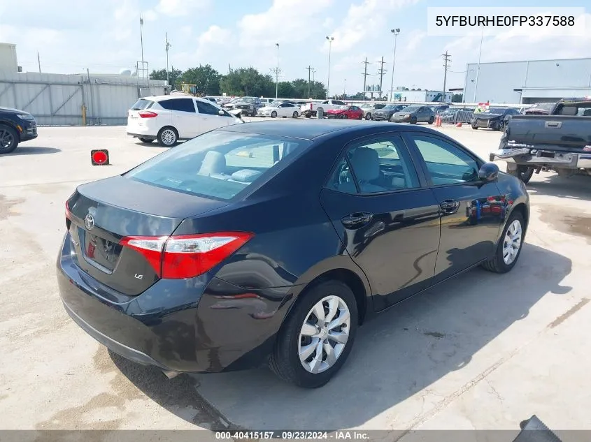 5YFBURHE0FP337588 2015 Toyota Corolla Le