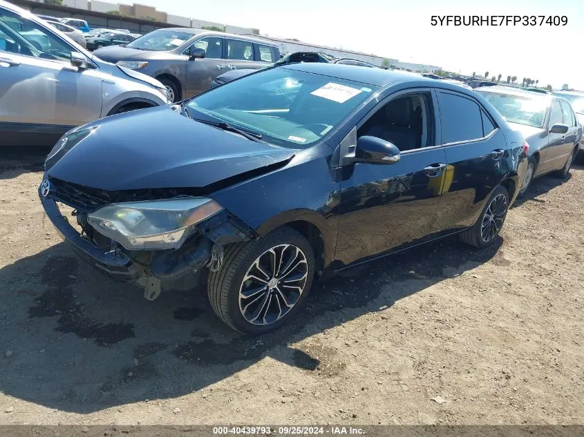 5YFBURHE7FP337409 2015 Toyota Corolla S Plus