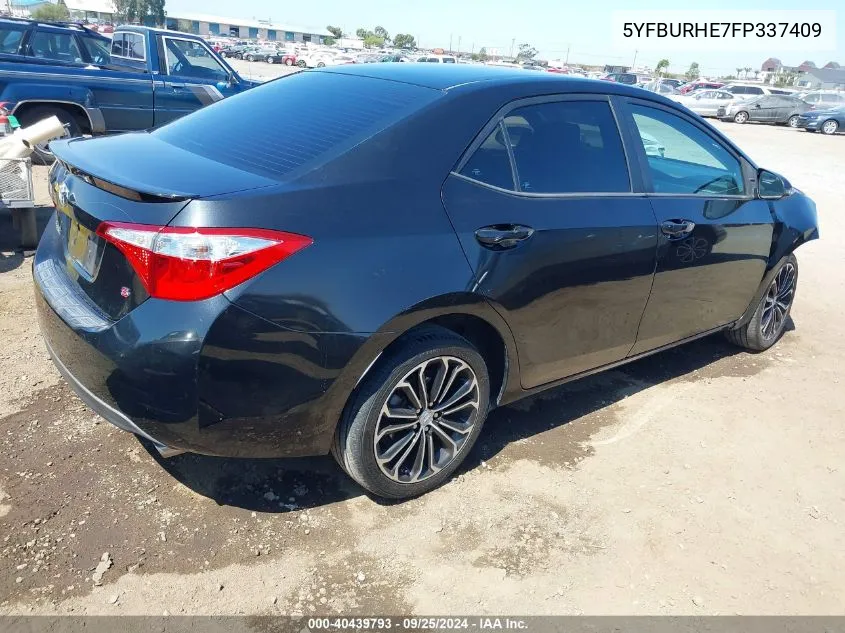 5YFBURHE7FP337409 2015 Toyota Corolla S Plus