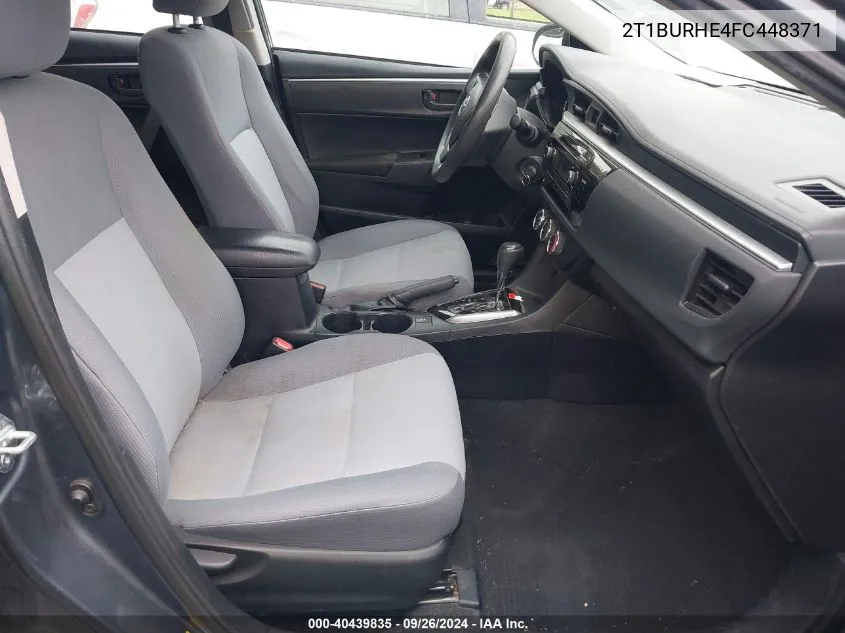 2T1BURHE4FC448371 2015 Toyota Corolla L