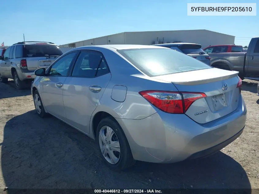 5YFBURHE9FP205610 2015 Toyota Corolla S