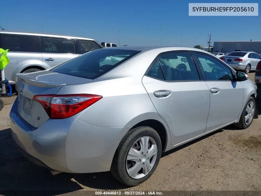 5YFBURHE9FP205610 2015 Toyota Corolla S