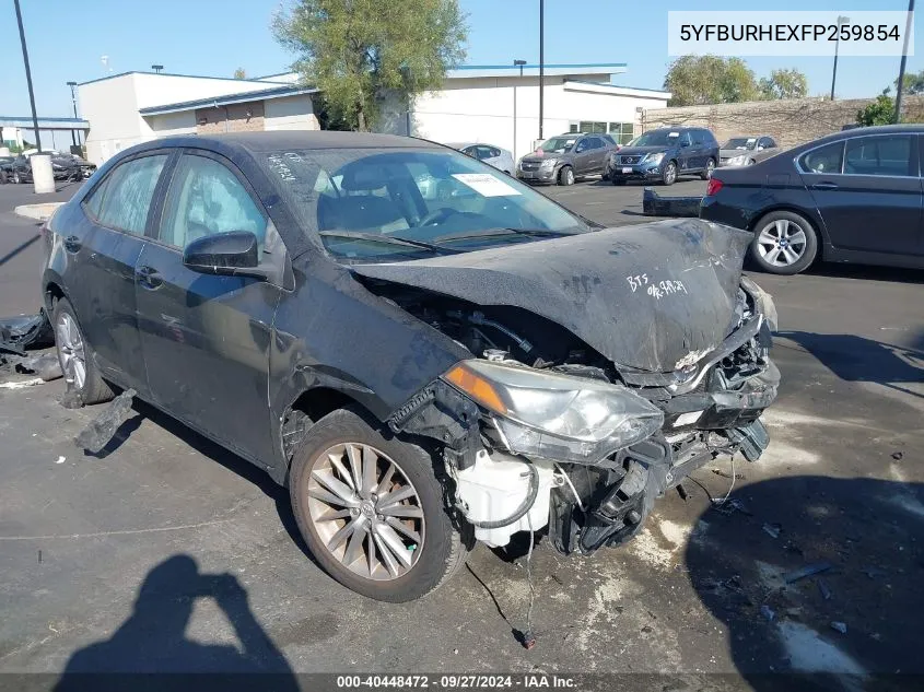 2015 Toyota Corolla Le Plus VIN: 5YFBURHEXFP259854 Lot: 40448472