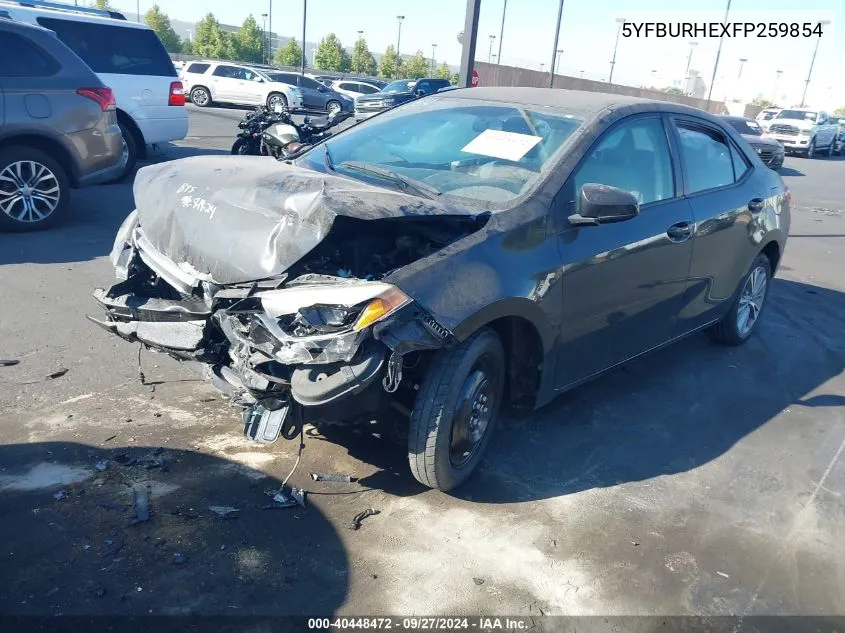 2015 Toyota Corolla Le Plus VIN: 5YFBURHEXFP259854 Lot: 40448472