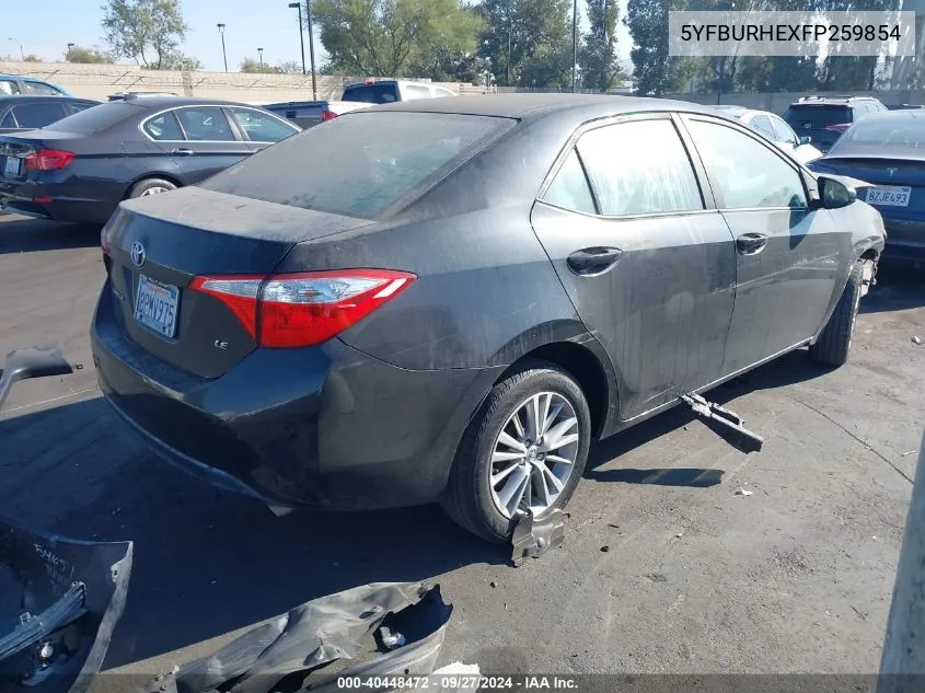 5YFBURHEXFP259854 2015 Toyota Corolla Le Plus