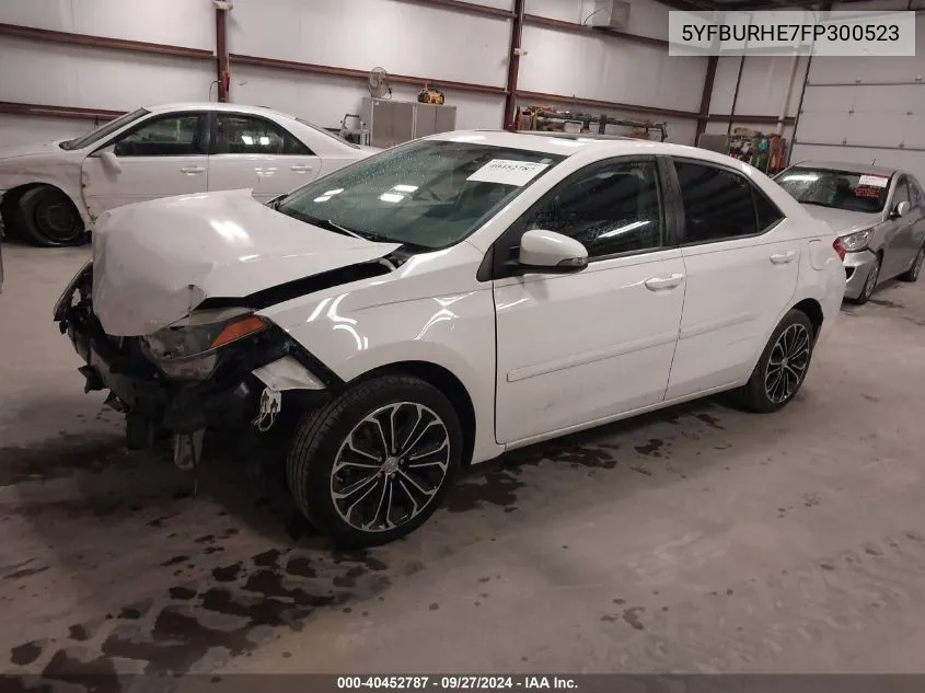 2015 Toyota Corolla S Plus VIN: 5YFBURHE7FP300523 Lot: 40452787