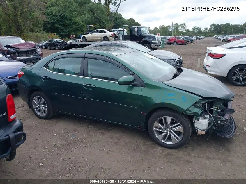 2015 Toyota Corolla Le Eco Plus VIN: 2T1BPRHE7FC236295 Lot: 40473430