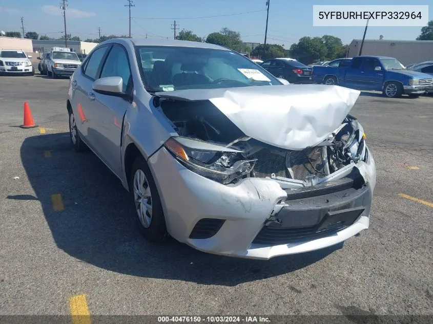 5YFBURHEXFP332964 2015 Toyota Corolla L