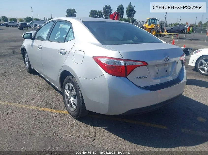 5YFBURHEXFP332964 2015 Toyota Corolla L