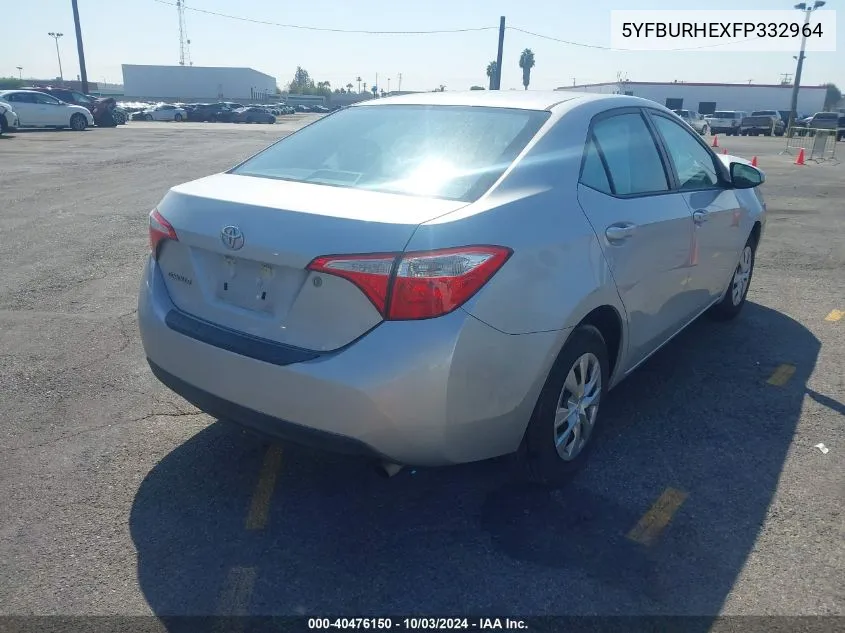 5YFBURHEXFP332964 2015 Toyota Corolla L