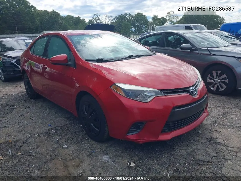 2T1BURHE1FC286537 2015 Toyota Corolla L/Le/Le Pls/Prm/S/S Pls