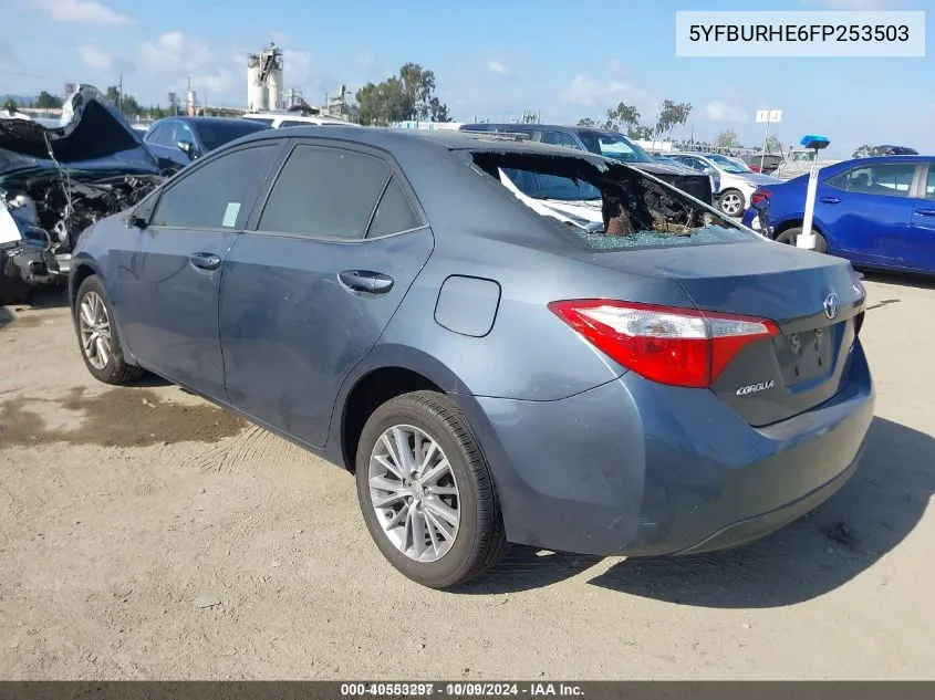 5YFBURHE6FP253503 2015 Toyota Corolla Le Plus