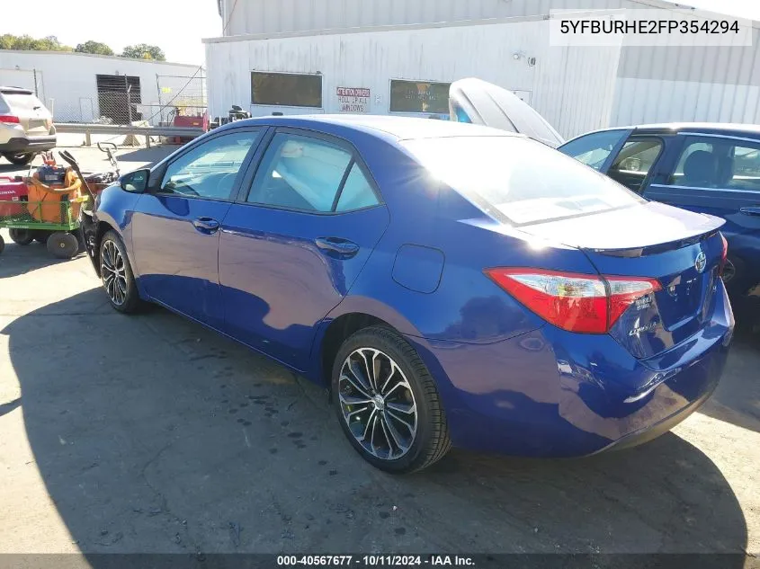 5YFBURHE2FP354294 2015 Toyota Corolla S Plus