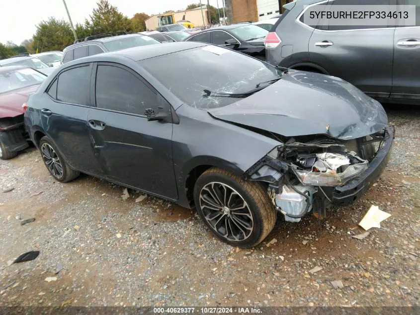 2015 Toyota Corolla L/Le/Le Pls/Prm/S/S Pls VIN: 5YFBURHE2FP334613 Lot: 40629377