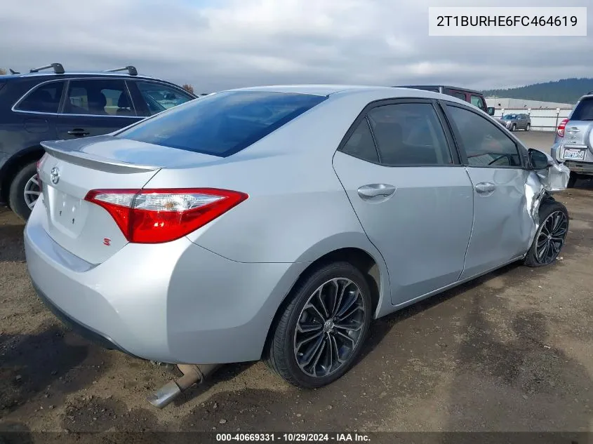 2T1BURHE6FC464619 2015 Toyota Corolla S Plus