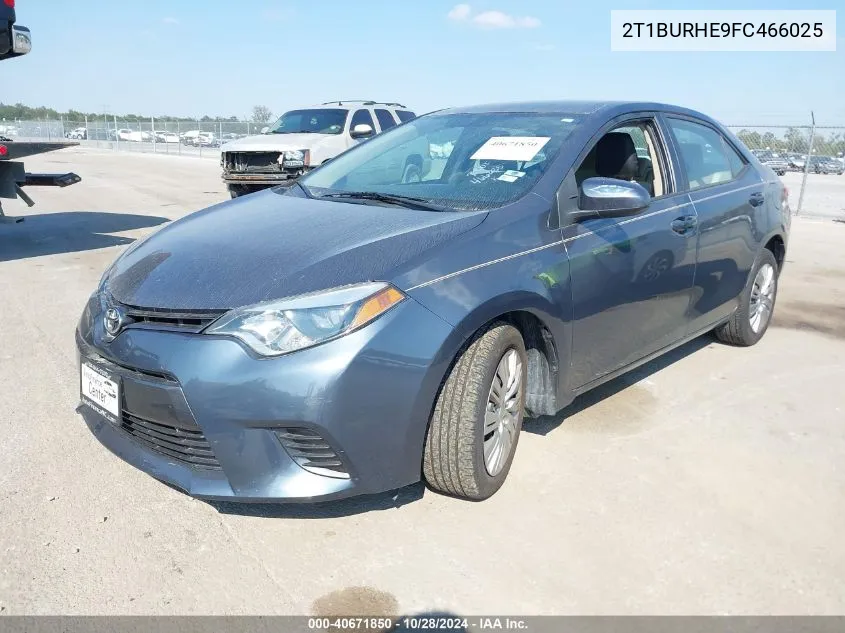 2T1BURHE9FC466025 2015 Toyota Corolla Le