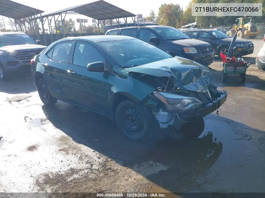 2T1BURHEXFC470066 2015 Toyota Corolla Le