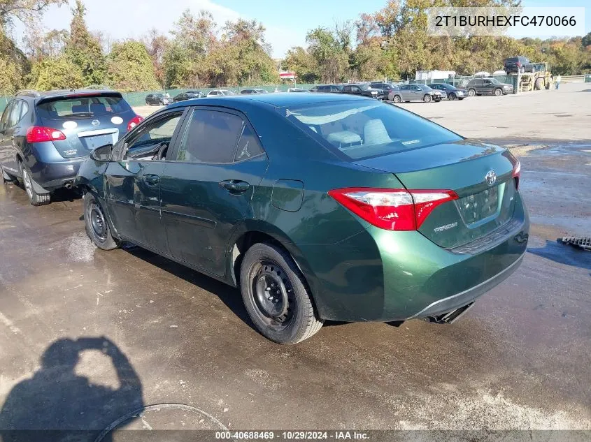 2T1BURHEXFC470066 2015 Toyota Corolla Le