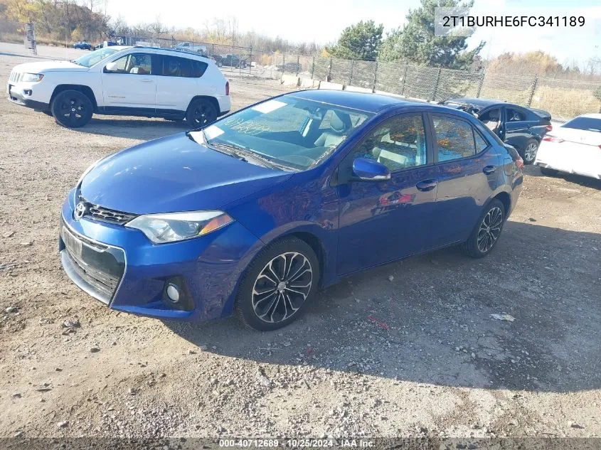 2T1BURHE6FC341189 2015 Toyota Corolla S Plus