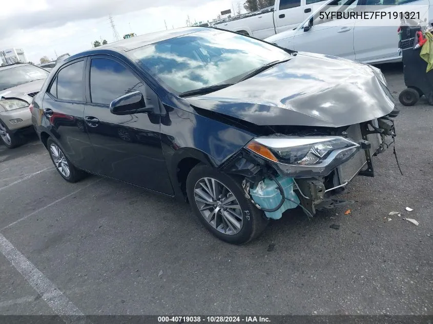 5YFBURHE7FP191321 2015 Toyota Corolla L/Le/Le Pls/Prm/S/S Pls