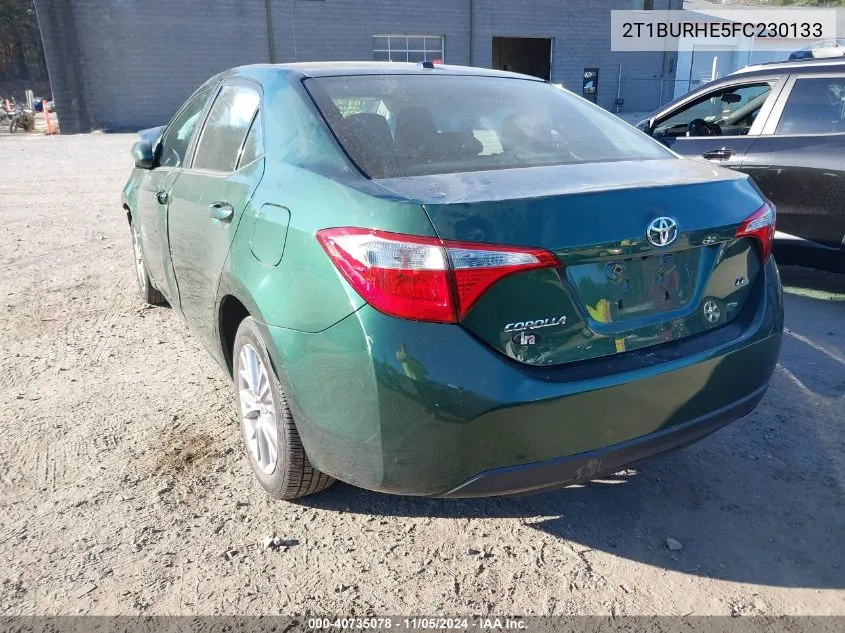 2015 Toyota Corolla Le Premium VIN: 2T1BURHE5FC230133 Lot: 40735078