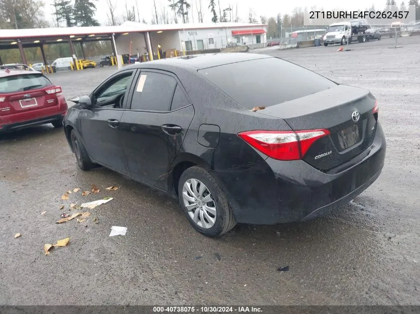 2T1BURHE4FC262457 2015 Toyota Corolla Le