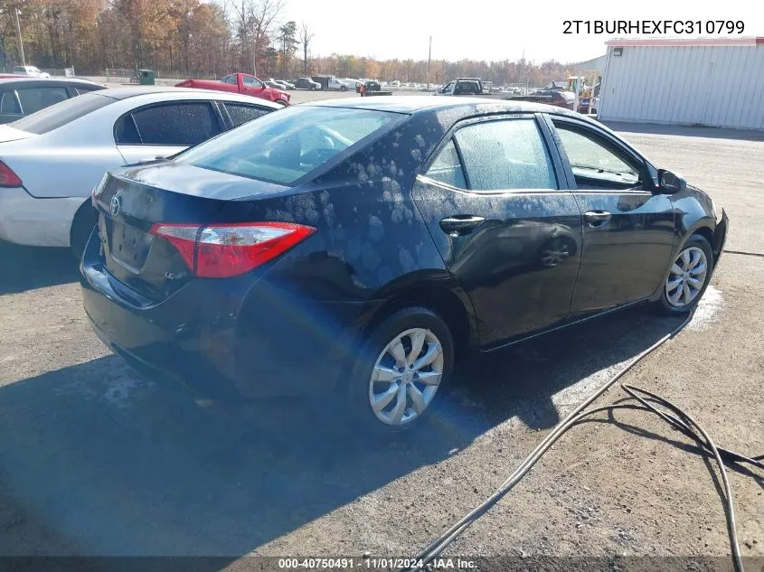 2T1BURHEXFC310799 2015 Toyota Corolla Le