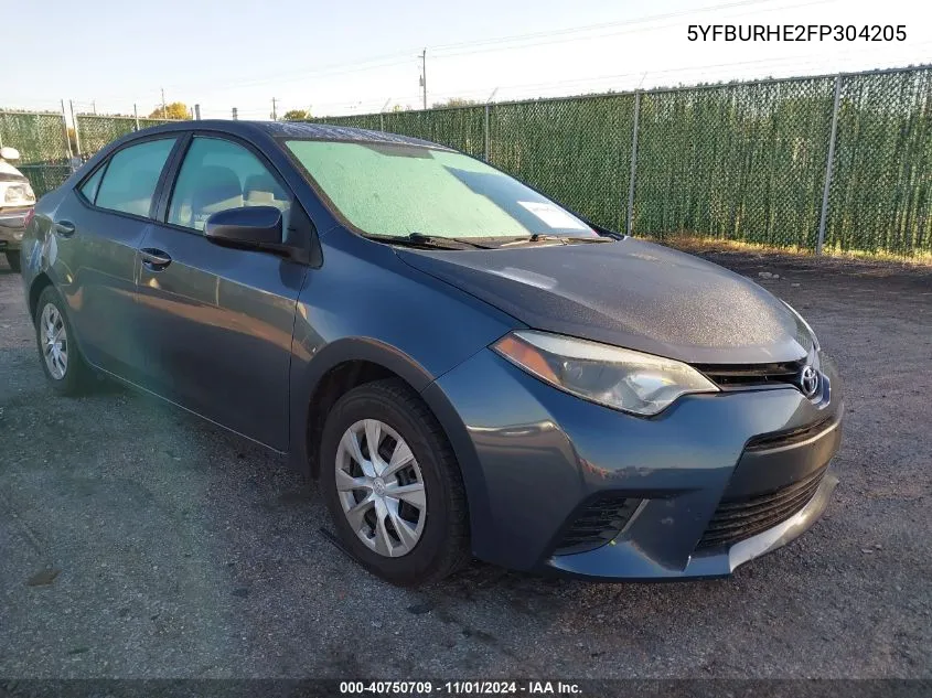 5YFBURHE2FP304205 2015 Toyota Corolla L