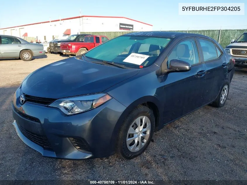 5YFBURHE2FP304205 2015 Toyota Corolla L