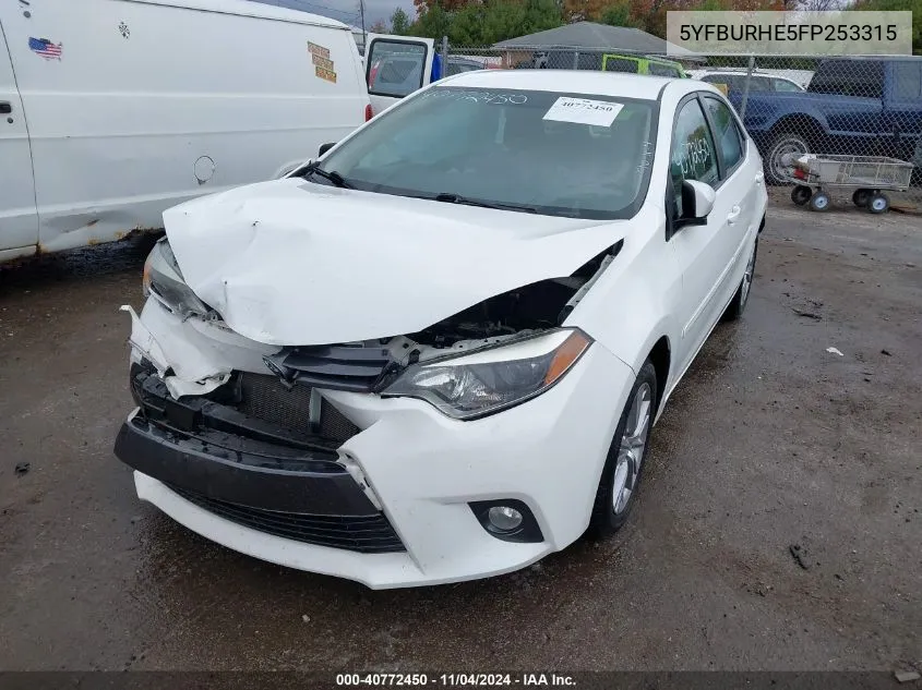 5YFBURHE5FP253315 2015 Toyota Corolla Le Plus