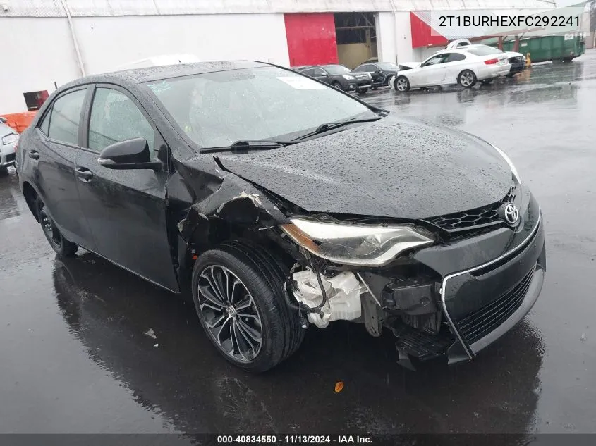 2015 Toyota Corolla S Plus VIN: 2T1BURHEXFC292241 Lot: 40834550