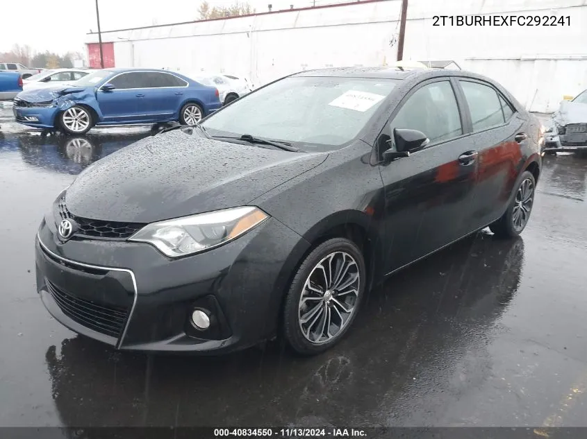 2015 Toyota Corolla S Plus VIN: 2T1BURHEXFC292241 Lot: 40834550