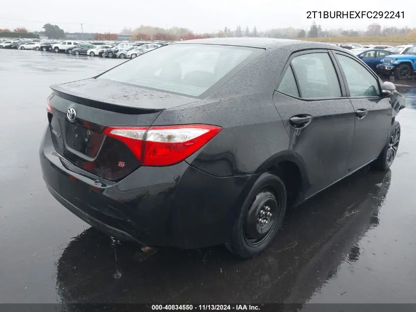 2015 Toyota Corolla S Plus VIN: 2T1BURHEXFC292241 Lot: 40834550