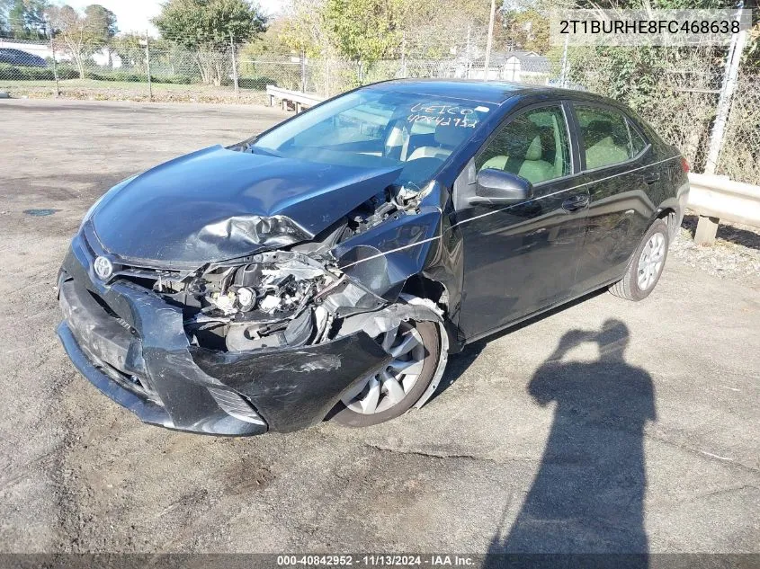 2T1BURHE8FC468638 2015 Toyota Corolla Le