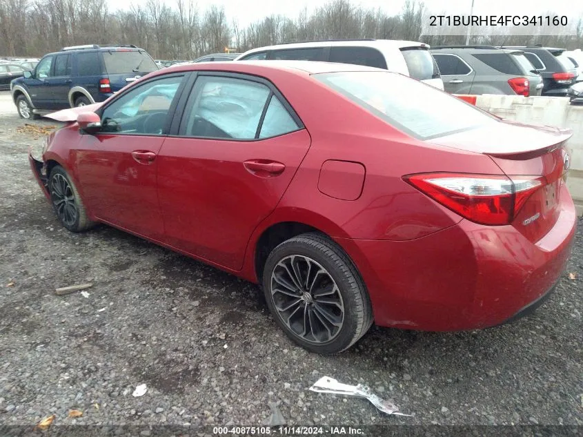 2015 Toyota Corolla S Plus VIN: 2T1BURHE4FC341160 Lot: 40875105