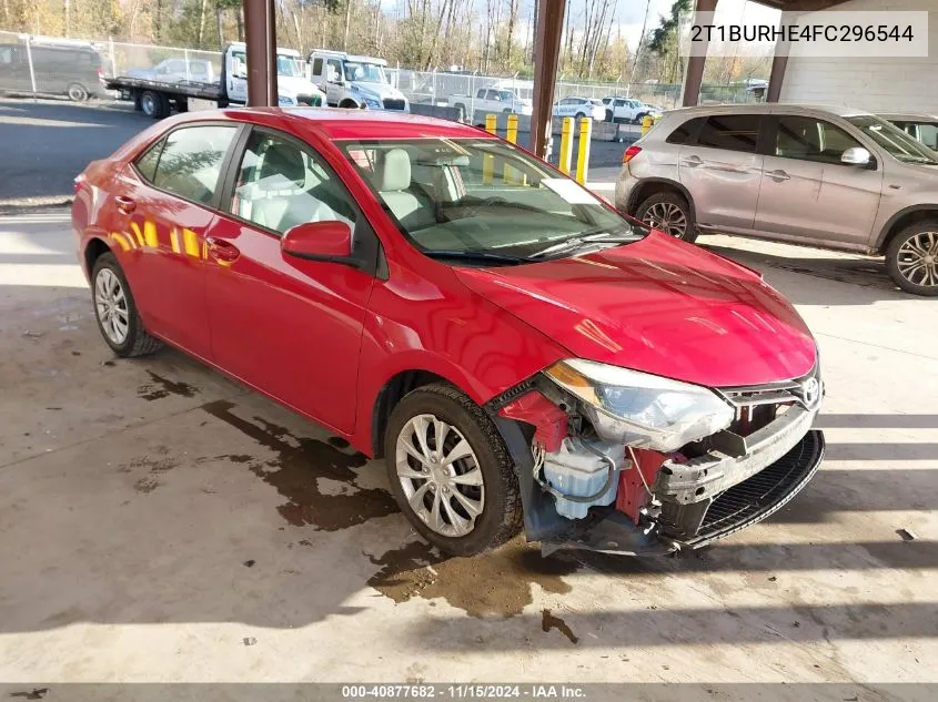 2015 Toyota Corolla Le VIN: 2T1BURHE4FC296544 Lot: 40877682