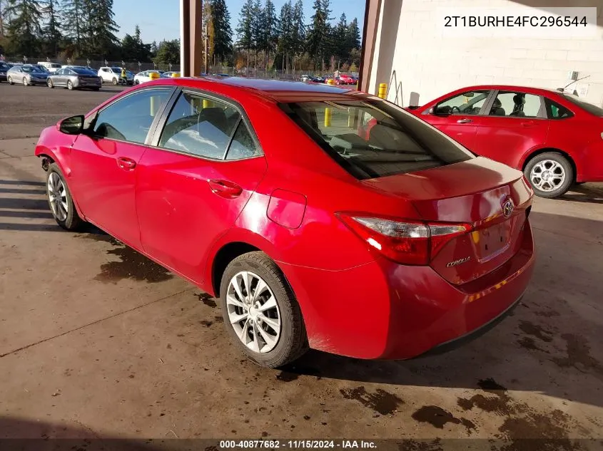 2015 Toyota Corolla Le VIN: 2T1BURHE4FC296544 Lot: 40877682