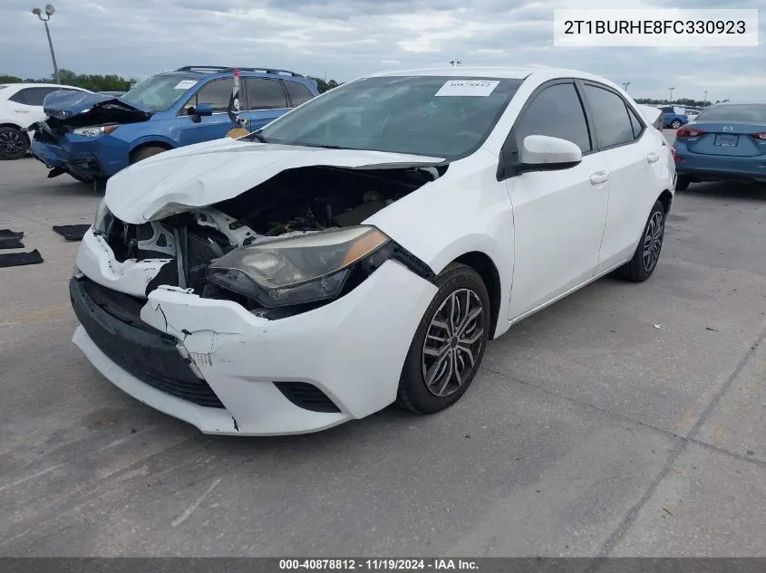 2015 Toyota Corolla Le VIN: 2T1BURHE8FC330923 Lot: 40878812