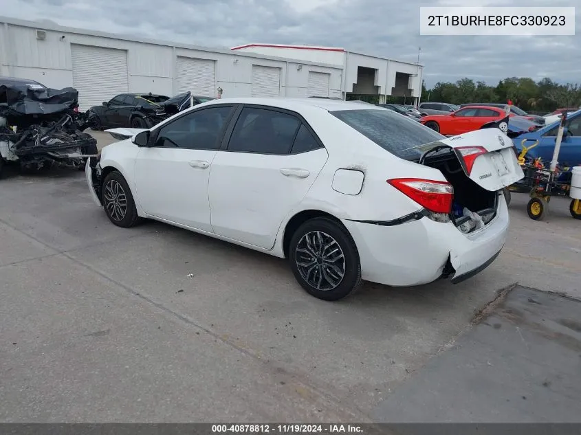 2015 Toyota Corolla Le VIN: 2T1BURHE8FC330923 Lot: 40878812