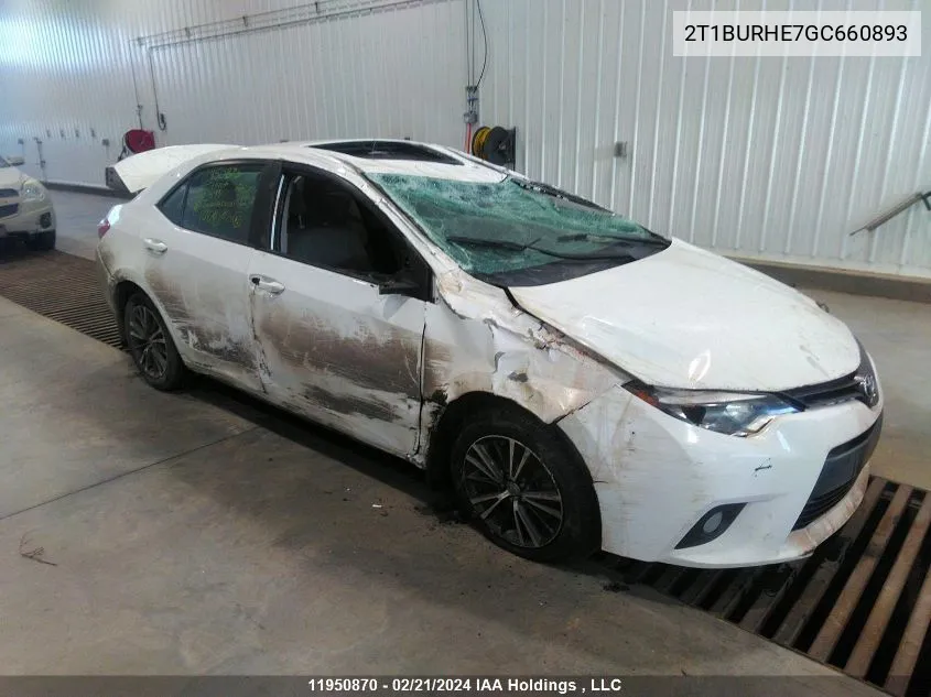 2T1BURHE7GC660893 2016 Toyota Corolla L/Le/Le Pls/Prm/S/S Pls