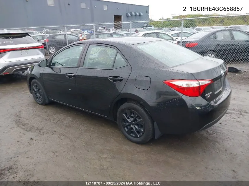 2T1BURHE4GC658857 2016 Toyota Corolla Ce