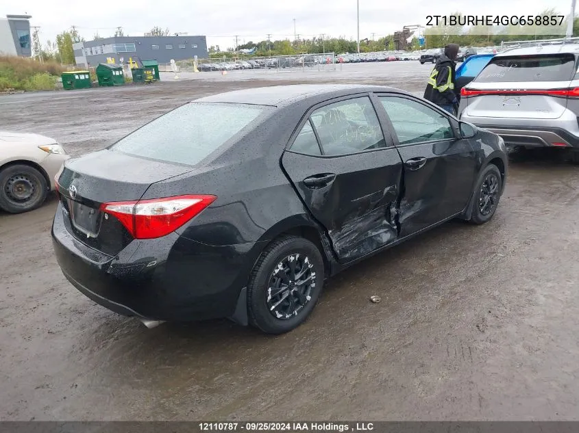 2T1BURHE4GC658857 2016 Toyota Corolla Ce