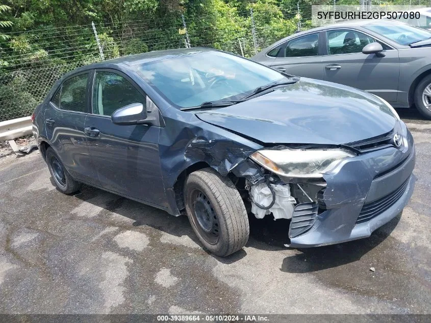 5YFBURHE2GP507080 2016 Toyota Corolla L