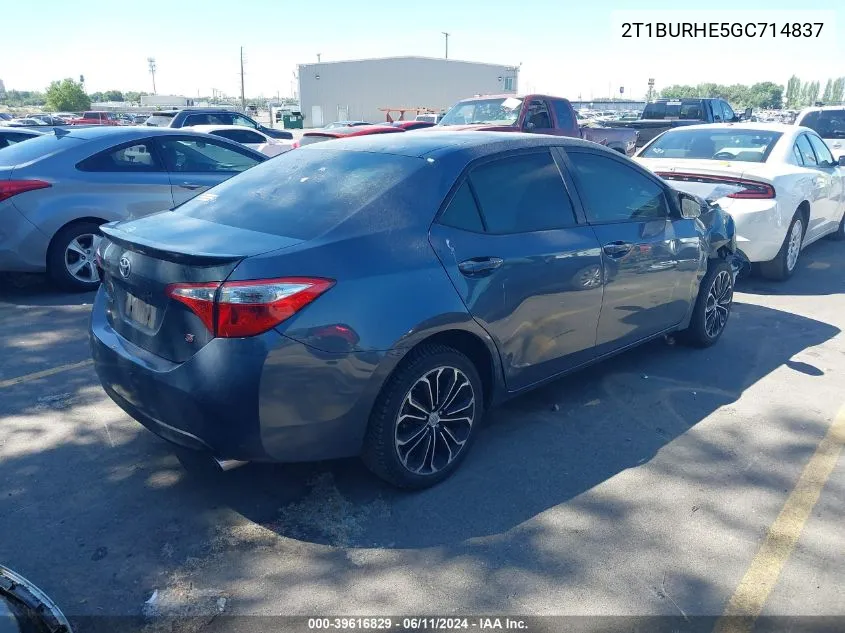 2T1BURHE5GC714837 2016 Toyota Corolla S Plus