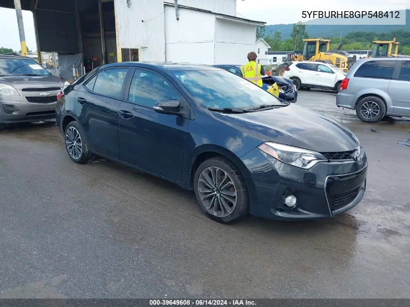 5YFBURHE8GP548412 2016 Toyota Corolla S Premium