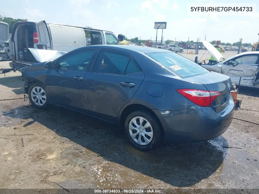 2016 Toyota Corolla L VIN: 5YFBURHE7GP454733 Lot: 39734933