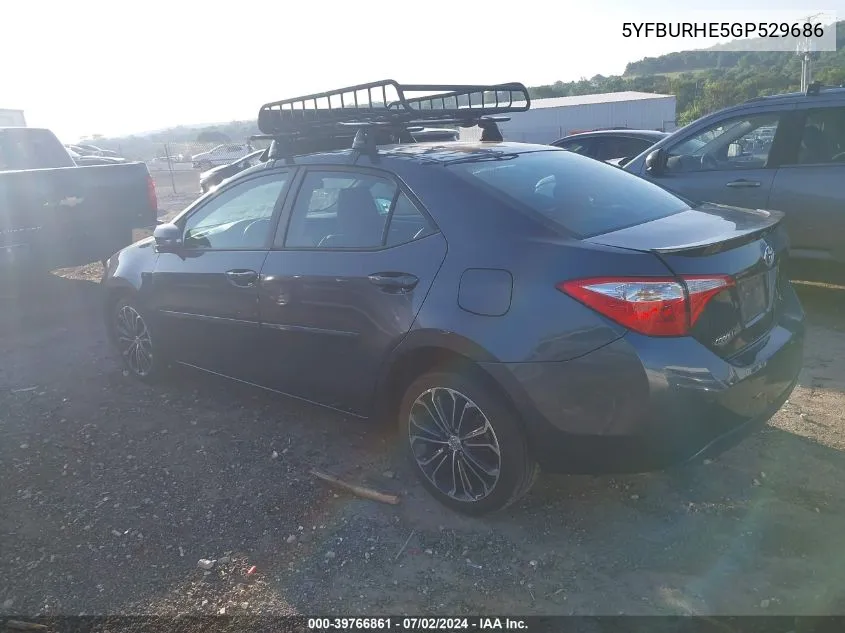 5YFBURHE5GP529686 2016 Toyota Corolla S Plus