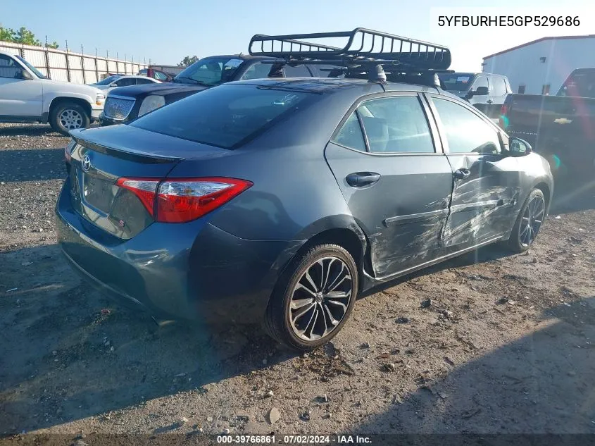 5YFBURHE5GP529686 2016 Toyota Corolla S Plus