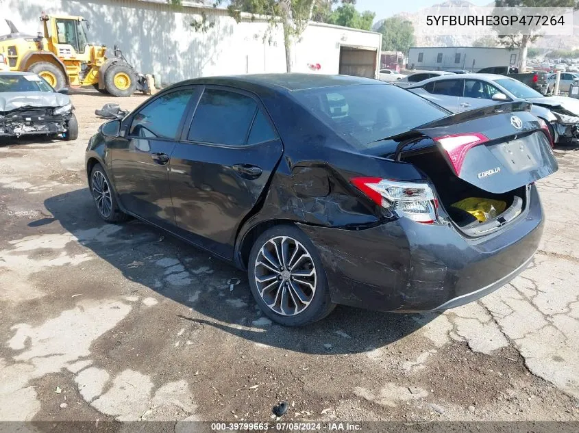 2016 Toyota Corolla S Plus VIN: 5YFBURHE3GP477264 Lot: 39799663