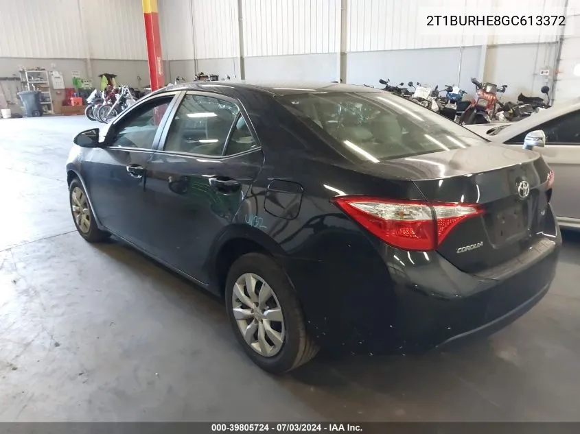 2T1BURHE8GC613372 2016 Toyota Corolla Le